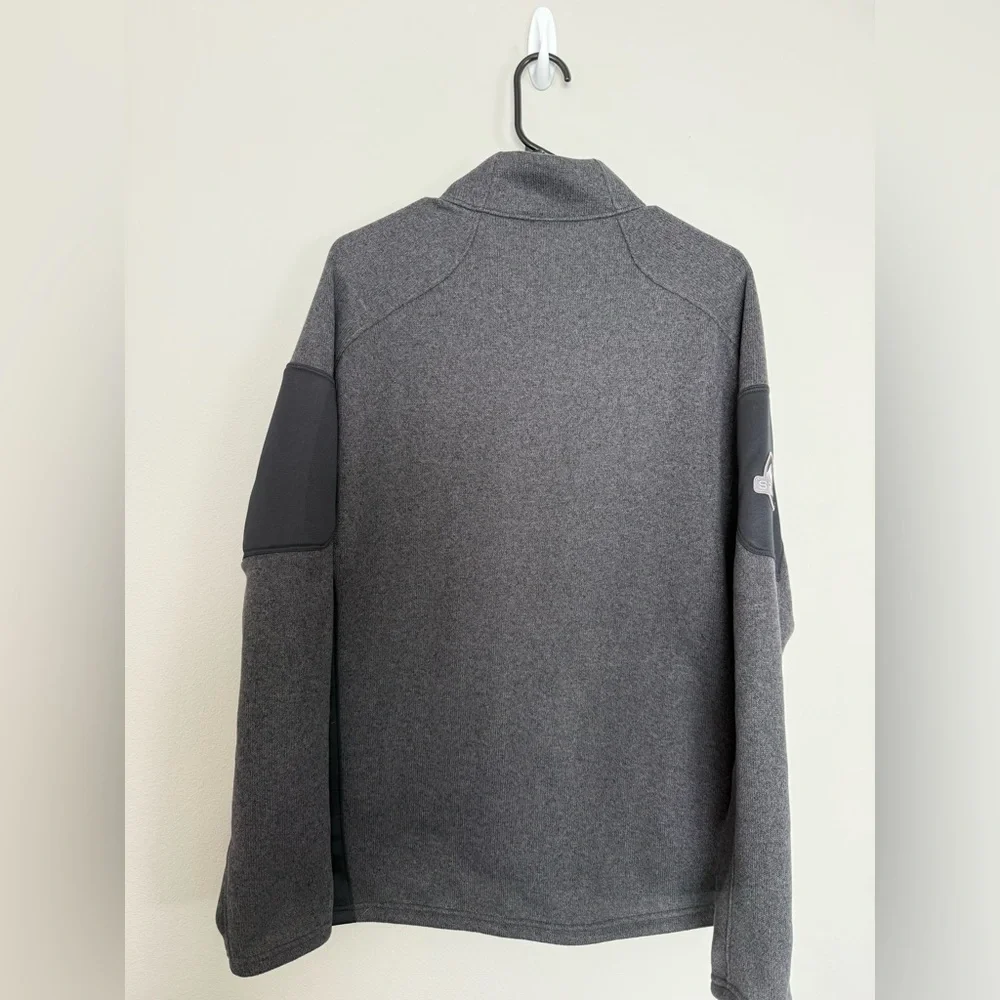 Men’s Spyder Charcoal and Black Full-Zip Jacket L - Picture 2 of 5